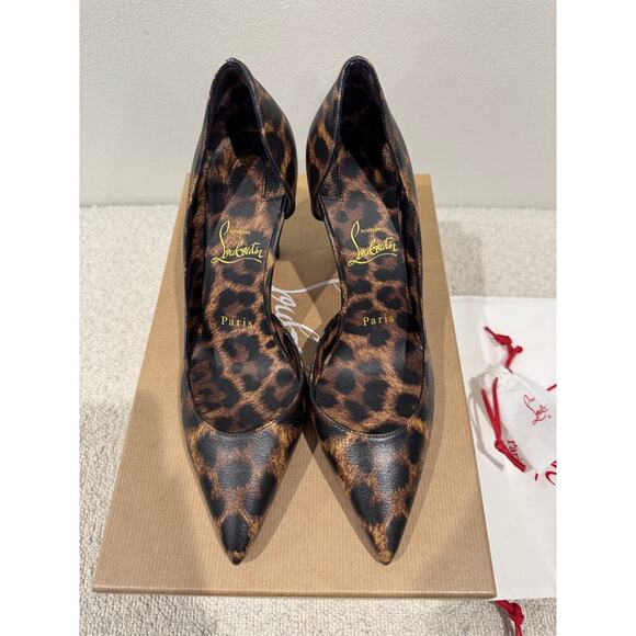 CHRISTIAN LOUBOUTIN
Vibella Red-Sole Leopard-Print Leather Pumps 37 BNIB - Picture 14 of 14